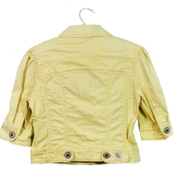 Girl's NWOT Sanctuary  Girls Yellow Jean Jacket Small - Picture 2 of 6